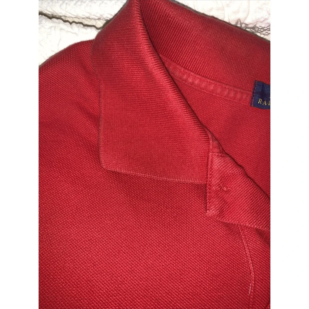 POLO Ralph Lauren Shirt Mens Red Big Pony Short Sleeve Cotton‎ 3XL 3xlt Tall